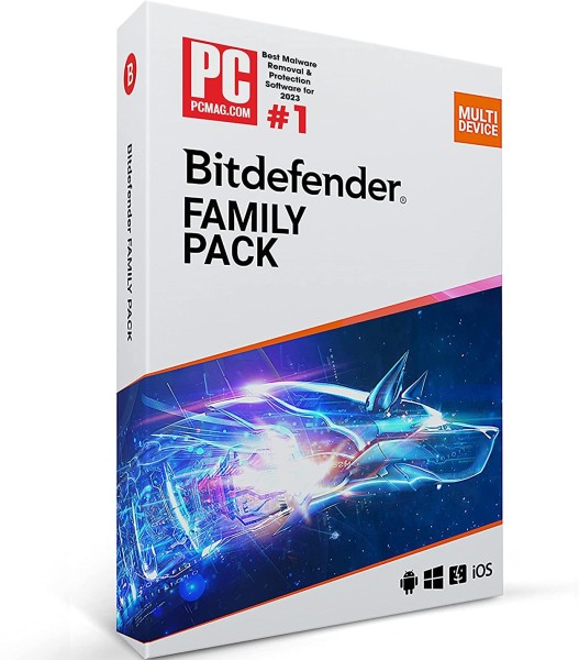 Bitdefender Family Pack 2025 | bis zu 15 Geräten