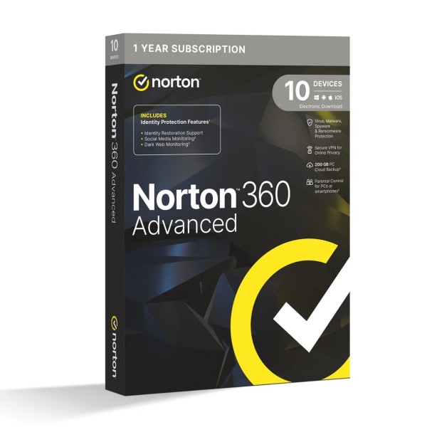 Norton 360 Advanced | 2025 | kein Abo