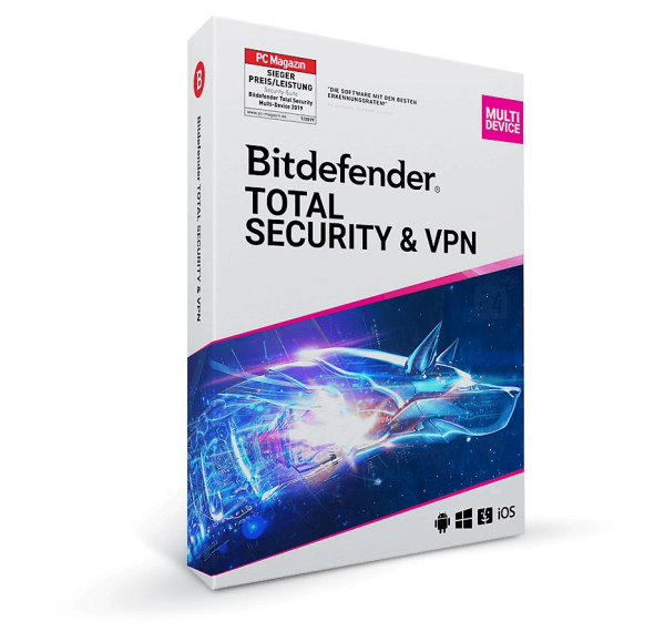 Bitdefender Total Security inkl. Unlimited VPN 2025